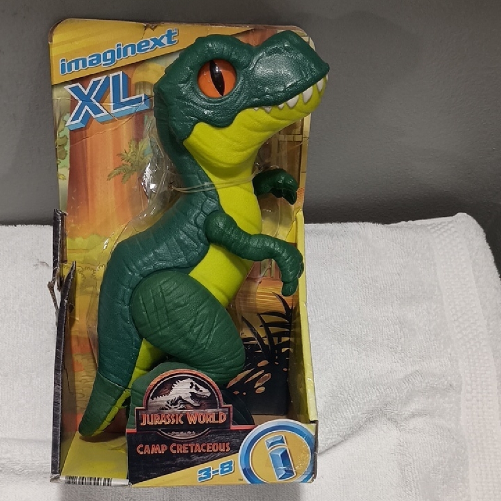 Fisher-Price Imaginext XL Jurassic World Dinosaur Toy - Green and Yellow
